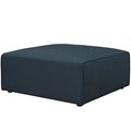 Modway 15.5 H x 37 W x 37 D in. Mingle Fabric Ottoman, Blue EEI-2726-BLU